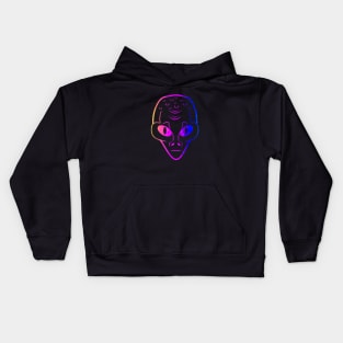 COLOR Alien Head Kids Hoodie